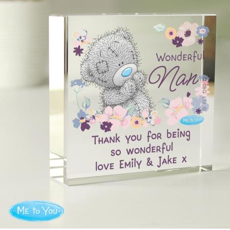 Personalised Me to You Wonderful Nan Large Crystal Block Extra Image 3